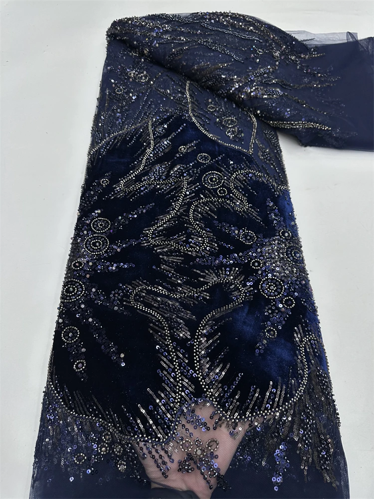 2026 High Quality Nigeria Velvet Lace Fabric African Beads Lace French Tulle Lace Fabric For Party Wedding Dress Sewing Cloth
2026 High Quality Nigeria Velvet Lace Fabric African Beads Lace French Tulle Lace Fabric For Party Wedding Dress Sewing Cloth