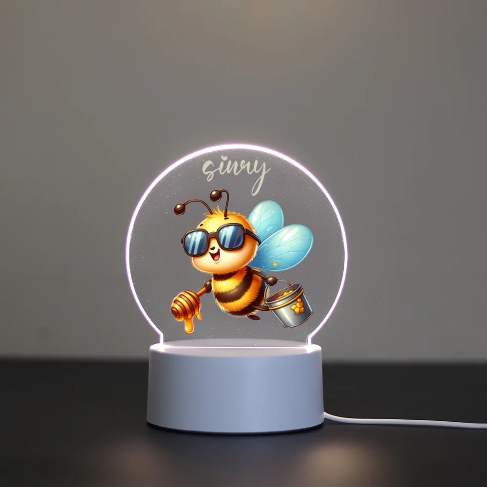 1 personalized customization with love bee Seven color pattern 3D acrylic touch night light Sending Father's Day Gift to Dad
1 personalized customization with love bee Seven color pattern 3D acrylic touch night light Sending Father's Day Gift to Dad