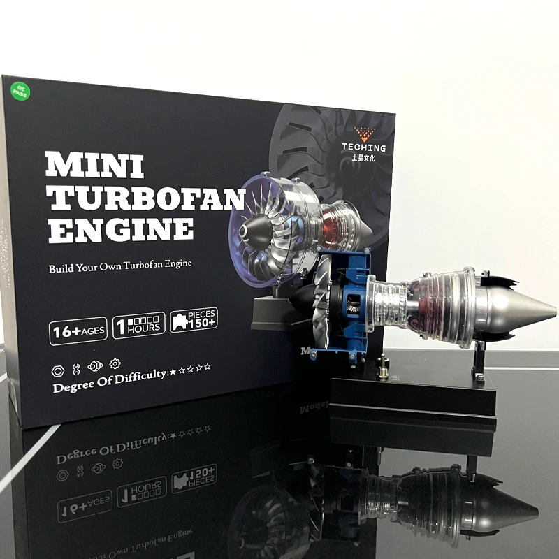 TECHING Metal Turbofan Engine Assembly Kit DIY Exquisite Turbofan Model Desktop Toy Gift 
TECHING Metal Turbofan Engine Assembly Kit DIY Exquisite Turbofan Model Desktop Toy Gift