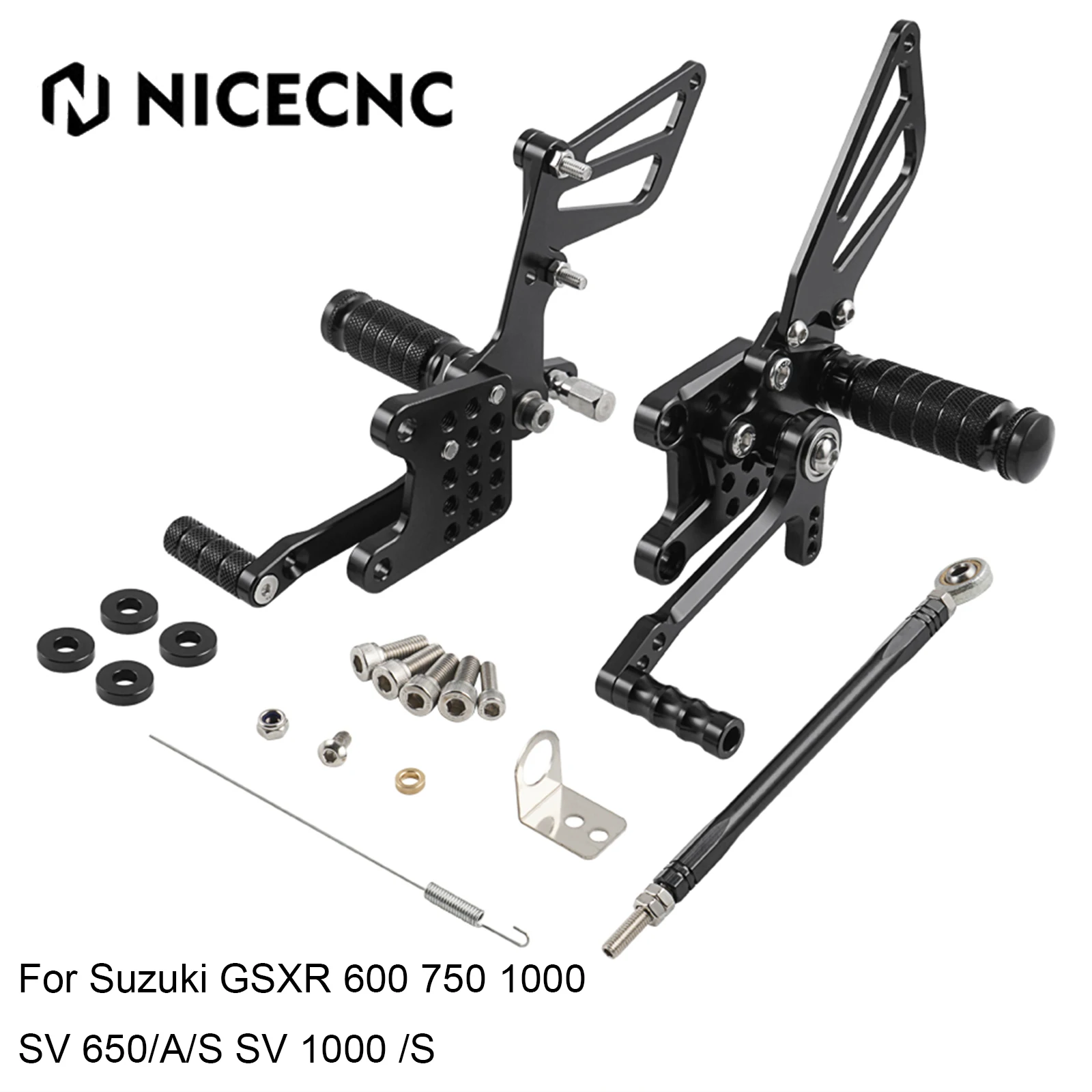 Adjustable Rearset Footrest Footpegs For Suzuki GSXR600 1997-2005 GSXR750 1997-1999 GSXR1000 01-04 SV650 650A 650S SV1000 1000S
Adjustable Rearset Footrest Footpegs For Suzuki GSXR600 1997-2005 GSXR750 1997-1999 GSXR1000 01-04 SV650 650A 650S SV1000 1000S