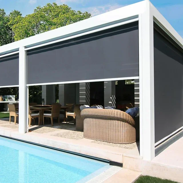 Water Proof Outdoor Motorized Balcony Electric Shade Transparent Roller Blinds for the Terrace
Water Proof Outdoor Motorized Balcony Electric Shade Transparent Roller Blinds for the Terrace