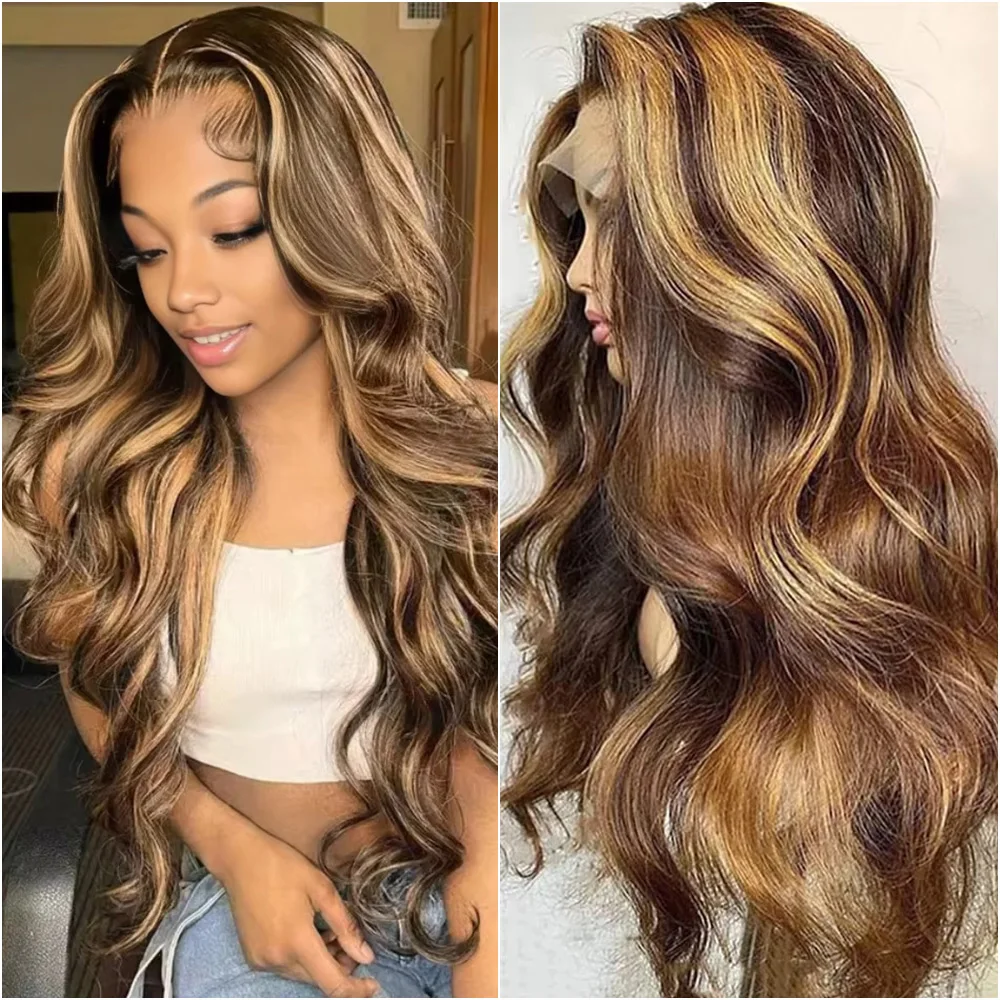 Honey Blonde Human Hair Lace Wig 13x6 HD Lace Frontal Wig P4/27 Highlight Body Wave 13x4 Lace Frontal Wig 18-40 Inches For Women
Honey Blonde Human Hair Lace Wig 13x6 HD Lace Frontal Wig P4/27 Highlight Body Wave 13x4 Lace Frontal Wig 18-40 Inches For Women