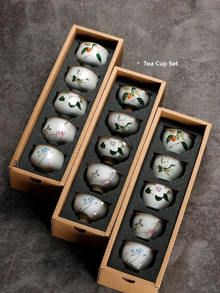 Yihe Luoyao Ceramic Tea Cup Set Pomegranate Shape Brewing Cups Chinese Style Home Use Tea Making Set Handmade Ice Crack Glaze
Yihe Luoyao Ceramic Tea Cup Set Pomegranate Shape Brewing Cups Chinese Style Home Use Tea Making Set Handmade Ice Crack Glaze