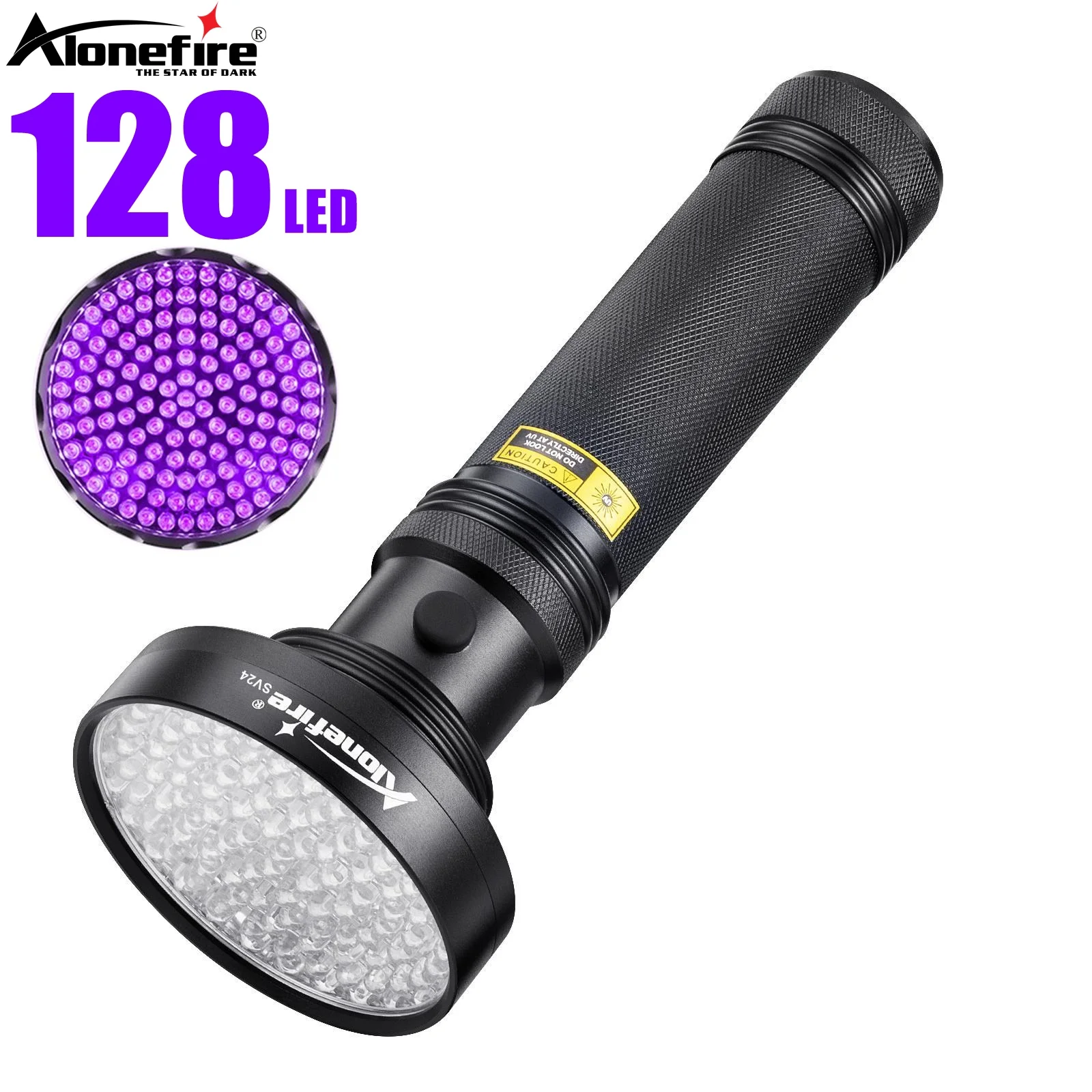 128 LED 395nm UV Flashlight Powerful Ultraviolet Curing Torch Money Ore Cat Dog Pet Stains Scorpion Fluorescent ink Marker light
128 LED 395nm UV Flashlight Powerful Ultraviolet Curing Torch Money Ore Cat Dog Pet Stains Scorpion Fluorescent ink Marker light