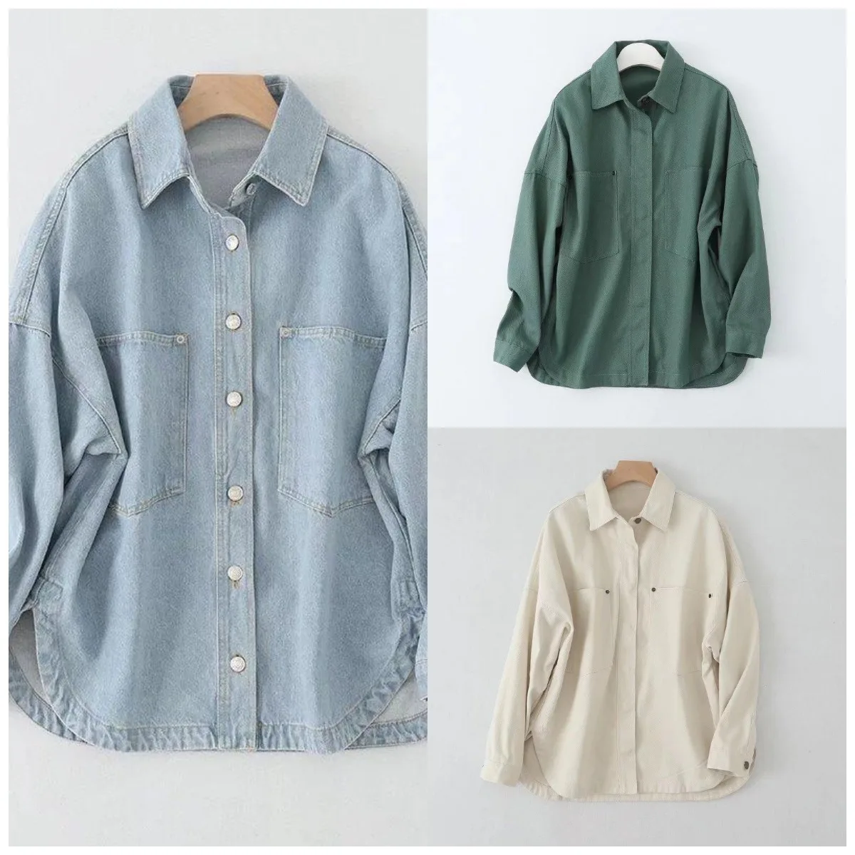 Women's Shirt Spring Autumn Korean Denim Shirt Jacket 2025 New Women Long Sleeved Loose Ladies Jeans Blouse Tops Lady
Women's Shirt Spring Autumn Korean Denim Shirt Jacket 2025 New Women Long Sleeved Loose Ladies Jeans Blouse Tops Lady