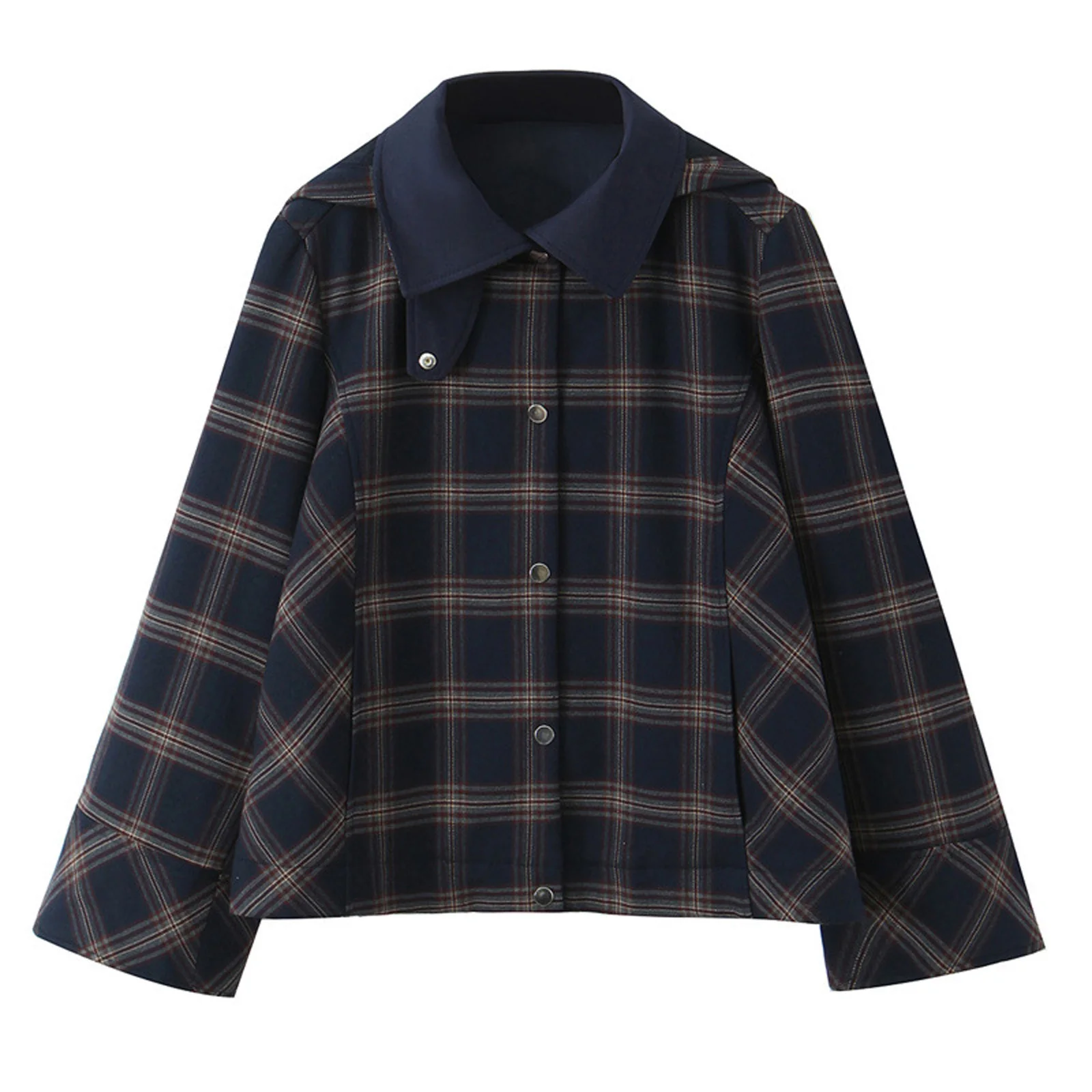 Женская клетчатая куртка с капюшоном, весенне-осенняя, с отложным воротником, на пуговицах, винтажная, повседневная, с воротником-стойкой, уличная одежда
Женская клетчатая куртка с капюшоном, весенне-осенняя, с отложным воротником, на пуговицах, винтажная, повседневная, с воротником-стойкой, уличная одежда