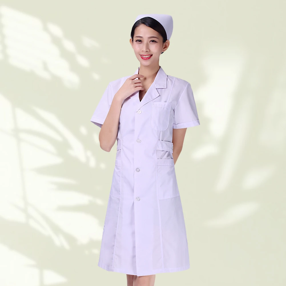 Cotton Material V Neck White Coat Nursing Uniform Hospital Apparel Comfortable Medical Clothing Without Hat Pant Fashion Costume
Cotton Material V Neck White Coat Nursing Uniform Hospital Apparel Comfortable Medical Clothing Without Hat Pant Fashion Costume