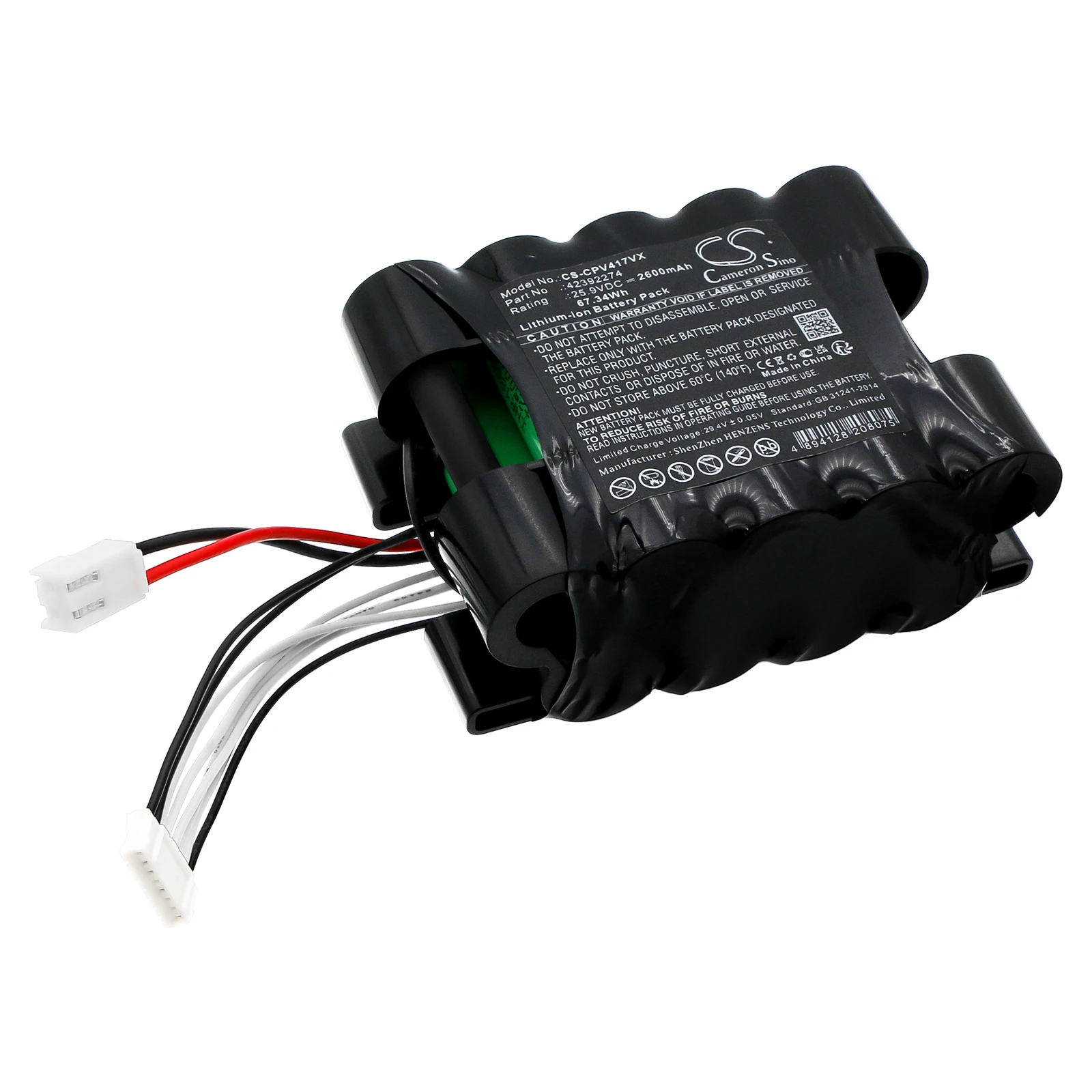 Сменный аккумулятор CS для концепции VP4170, VP4170 Real Force 42392274 2600 мАч / 67,34 Втч Вакуум
Сменный аккумулятор CS для концепции VP4170, VP4170 Real Force 42392274 2600 мАч / 67,34 Втч Вакуум