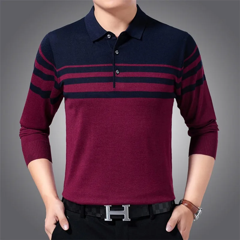 2023 New Autumn Mid aged and Elderly Men's Long sleeved T-shirt Dad's middle-aged knitted thin casual bottom shirt
2023 New Autumn Mid aged and Elderly Men's Long sleeved T-shirt Dad's middle-aged knitted thin casual bottom shirt