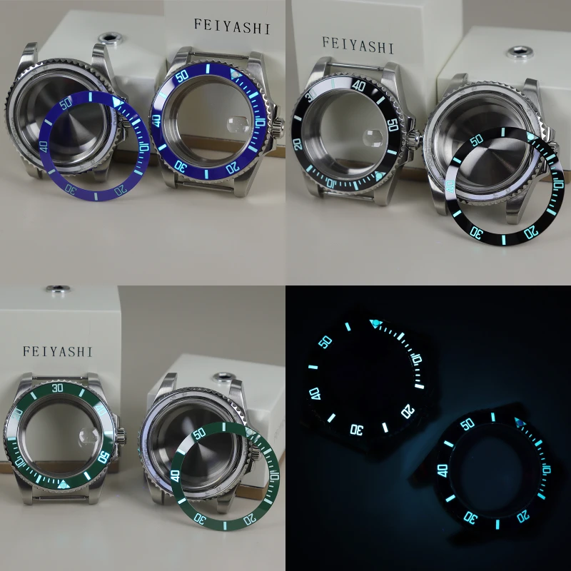 40mm Diving Watch Case C3 Luminous Ceramic Bezel For Submariner Seiko NH35 NH36/38/34 ETA 2824 Miyota 8215 Movement 28.5mm Dial
40mm Diving Watch Case C3 Luminous Ceramic Bezel For Submariner Seiko NH35 NH36/38/34 ETA 2824 Miyota 8215 Movement 28.5mm Dial