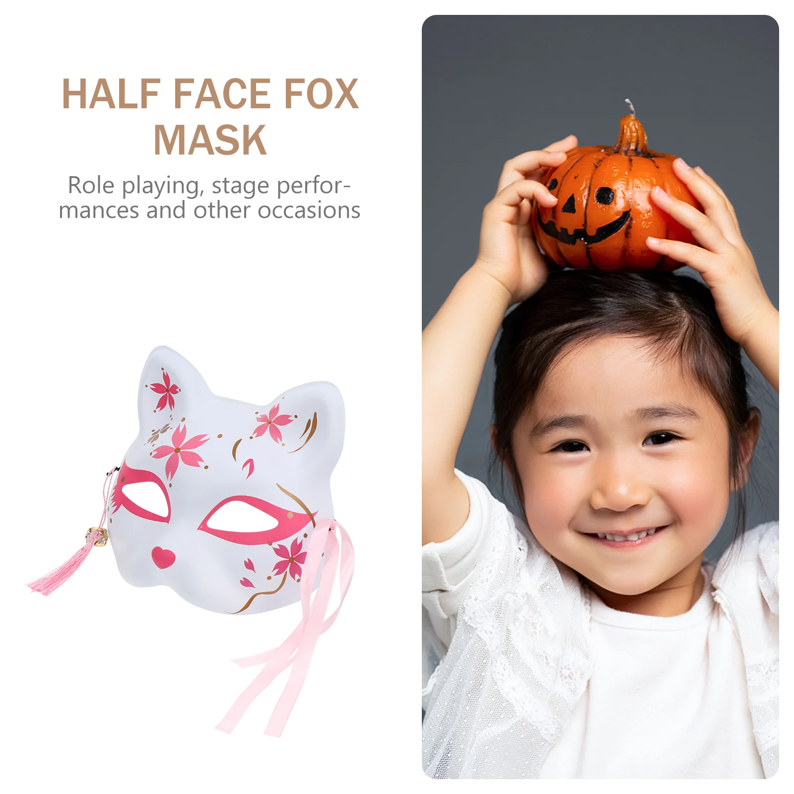Fox Mask for Masquerade Masks Cosplay Prop Half Halloween Half-face Craft to Decorate
Fox Mask for Masquerade Masks Cosplay Prop Half Halloween Half-face Craft to Decorate