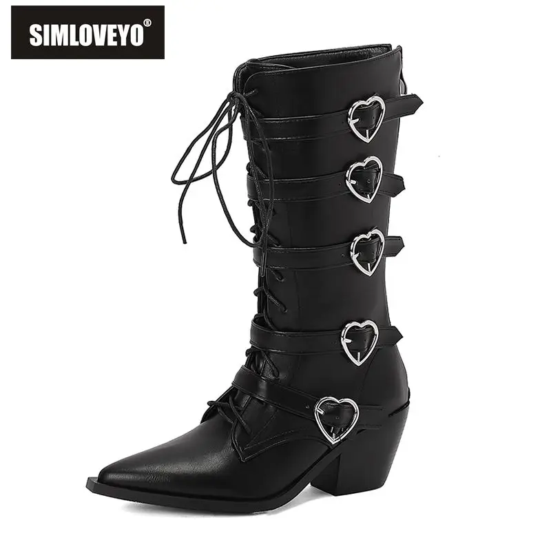 SIMLOVEYO Fashion Women Boots Pointed Toe Block Heels 6.5cm Lace Up 44 45 46 Show Bota
SIMLOVEYO Fashion Women Boots Pointed Toe Block Heels 6.5cm Lace Up 44 45 46 Show Bota