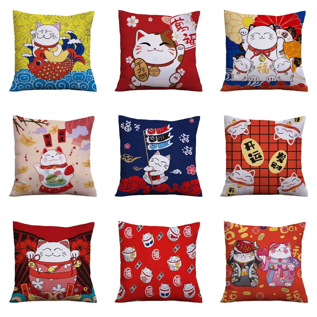 Cute Lucky Cat Throw Pillow Case Kitty Cat Pillowcases for Pillows Sofa Bed Boy Girl Kid Room Pillow Cover 40x40 Cm Home Decor
Cute Lucky Cat Throw Pillow Case Kitty Cat Pillowcases for Pillows Sofa Bed Boy Girl Kid Room Pillow Cover 40x40 Cm Home Decor