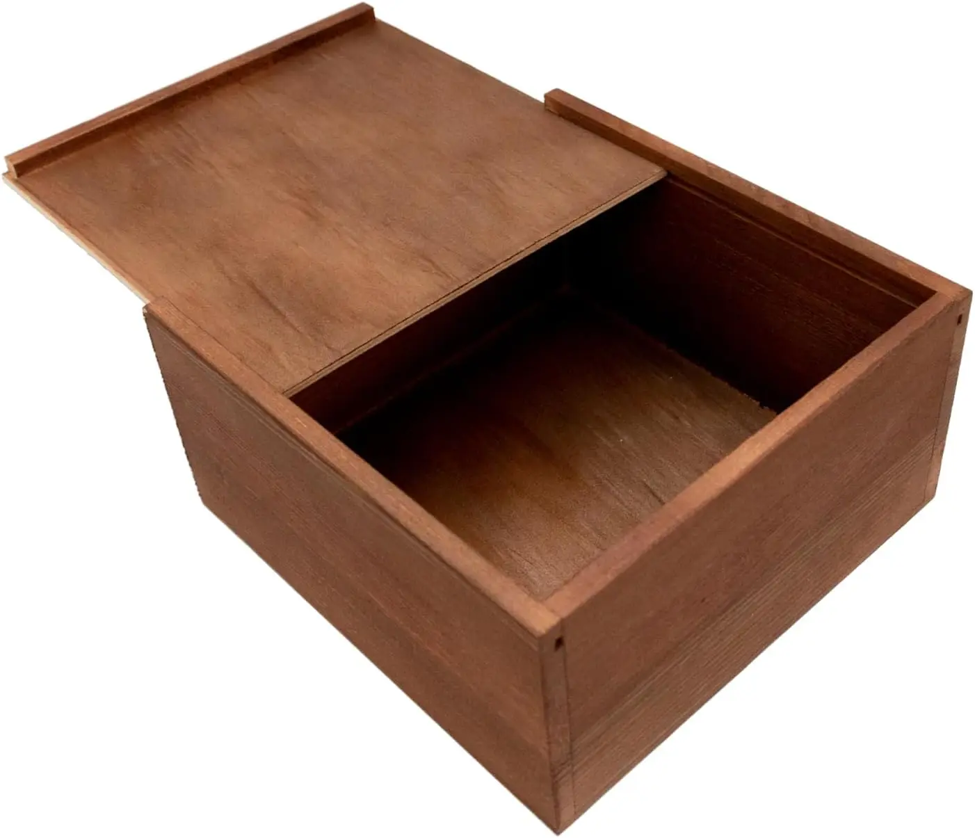 Large Wooden Box - 8x8x4 Inch Solid Wood Slide-Top Storage Box, Wooden Keepsake Chest with Lid, Decorative Wood Box for Jewel
Large Wooden Box - 8x8x4 Inch Solid Wood Slide-Top Storage Box, Wooden Keepsake Chest with Lid, Decorative Wood Box for Jewel