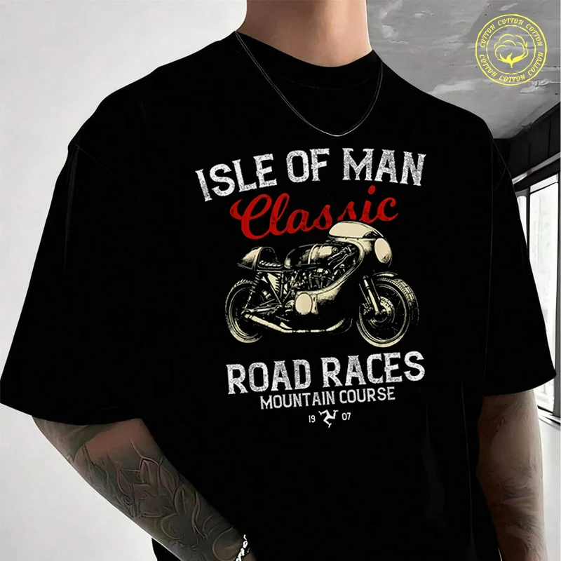 Men's Moto T-Shirt Isle Of For Man TT Motorcycle Fashion Casual Street Style Suitable For Travel And Sports Tee
Men's Moto T-Shirt Isle Of For Man TT Motorcycle Fashion Casual Street Style Suitable For Travel And Sports Tee