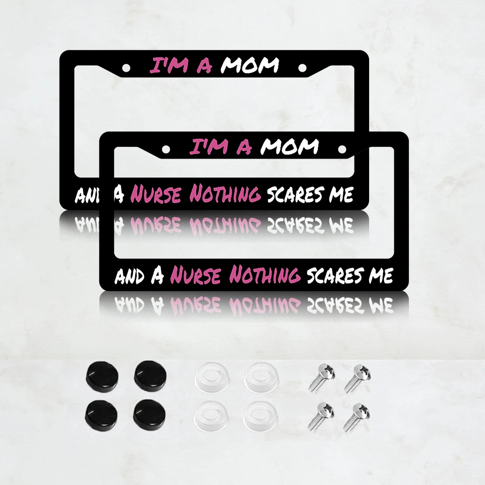 Рамка для номерного знака из алюминия «Я мама и медсестра», 2 шт., стандартный размер США, декоративный кронштейн для автомобильного номерного знака, 2 отверстия
Рамка для номерного знака из алюминия «Я мама и медсестра», 2 шт., стандартный размер США, декоративный кронштейн для автомобильного номерного знака, 2 отверстия