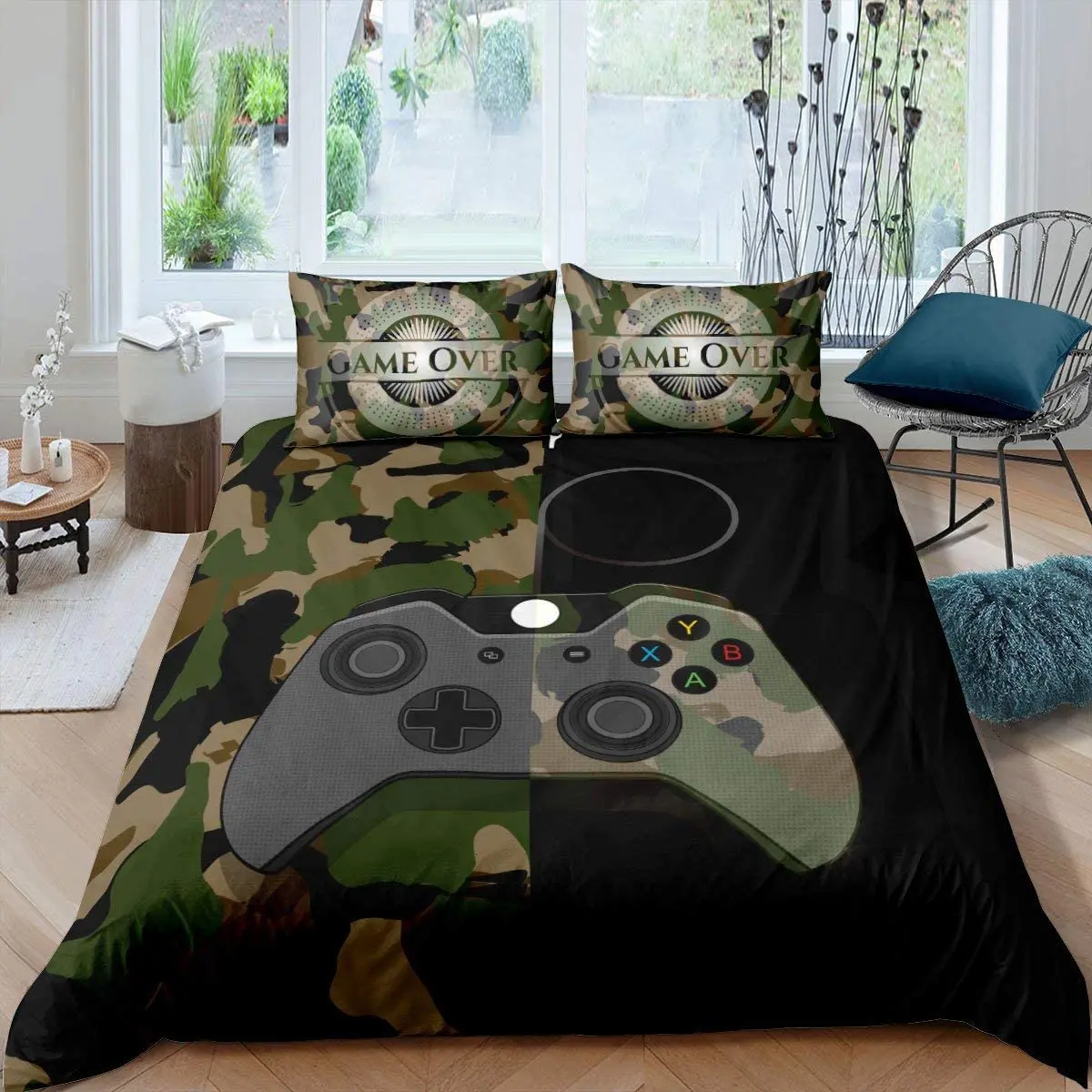 Gamer Bedding Set Teens Boys Camouflage Gamepad Printed Comforter Cover Army Green Video Games Decor Player Gaming Duvet Cover
Gamer Bedding Set Teens Boys Camouflage Gamepad Printed Comforter Cover Army Green Video Games Decor Player Gaming Duvet Cover