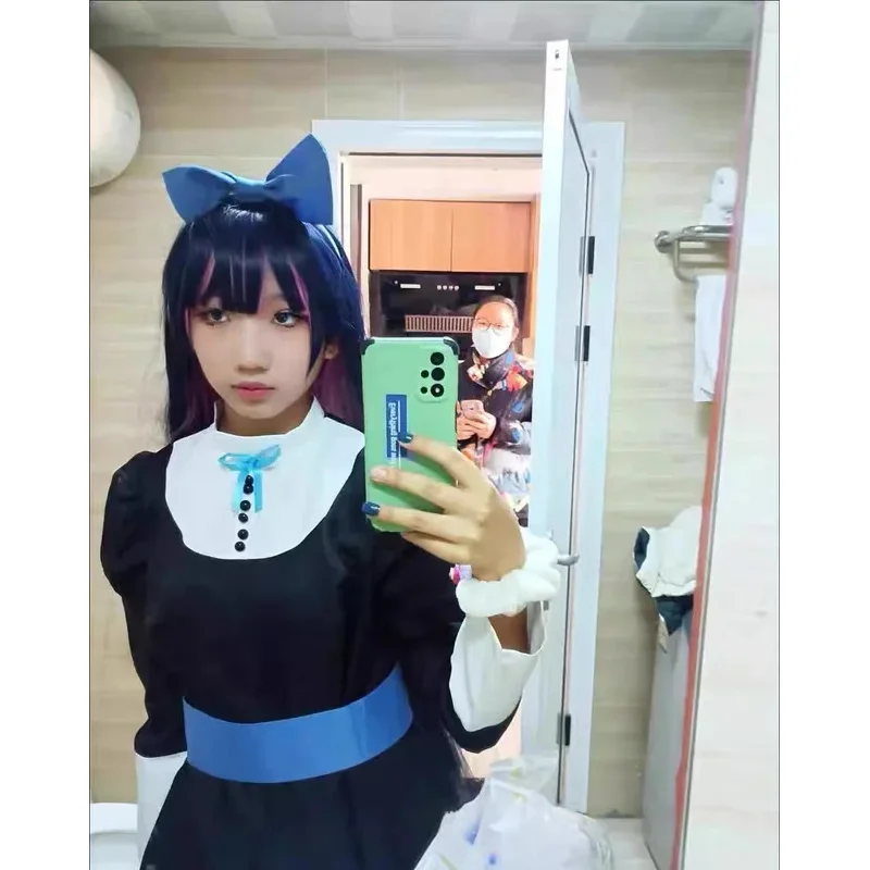 ob Gothic Maid Lolita Dres Anime Panty & Stocking Cosplay Costumes Younger Sister Anarchy Wig Set Role-playing Disguise St 158gj
ob Gothic Maid Lolita Dres Anime Panty & Stocking Cosplay Costumes Younger Sister Anarchy Wig Set Role-playing Disguise St 158gj