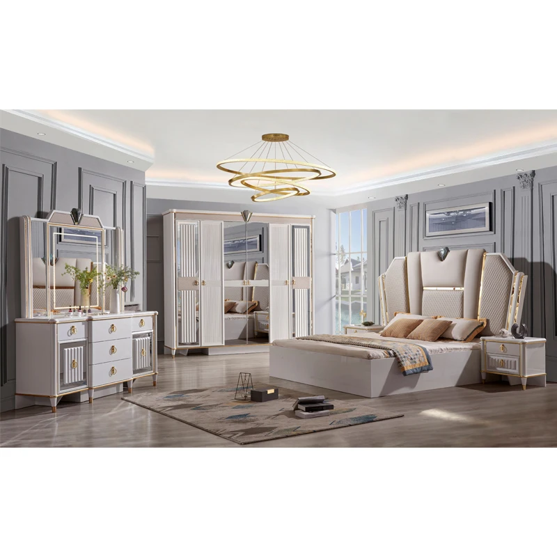 &Chambre a Coucher Luxe Complet Luxury Wholesale Wooden King Size Bed Master Room Full Modern Furniture Bedroom Sets
&Chambre a Coucher Luxe Complet Luxury Wholesale Wooden King Size Bed Master Room Full Modern Furniture Bedroom Sets