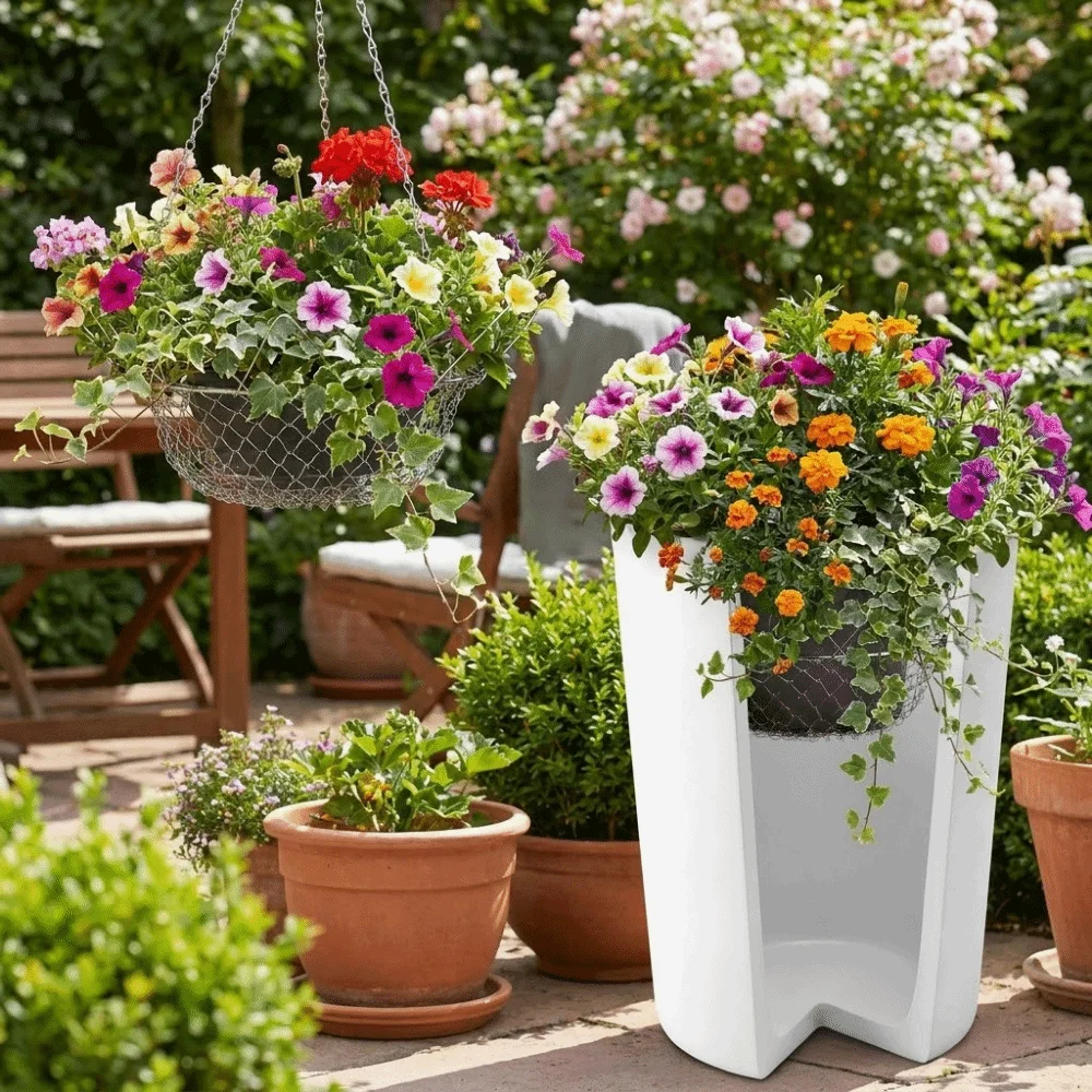 Stainless Steel Adjustable Planter Fillers Heavy Duty Rustproof Plant Pot Riser with Chains Hanging Basket Flowerpot Indoor
Stainless Steel Adjustable Planter Fillers Heavy Duty Rustproof Plant Pot Riser with Chains Hanging Basket Flowerpot Indoor