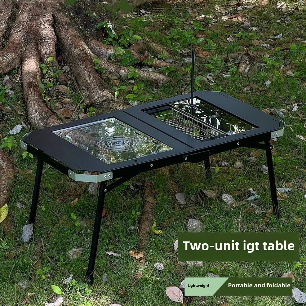 Outdoor camping two-unit portable outdoor folding multifunctional aluminum alloy table drinking tea barbecue
Outdoor camping two-unit portable outdoor folding multifunctional aluminum alloy table drinking tea barbecue