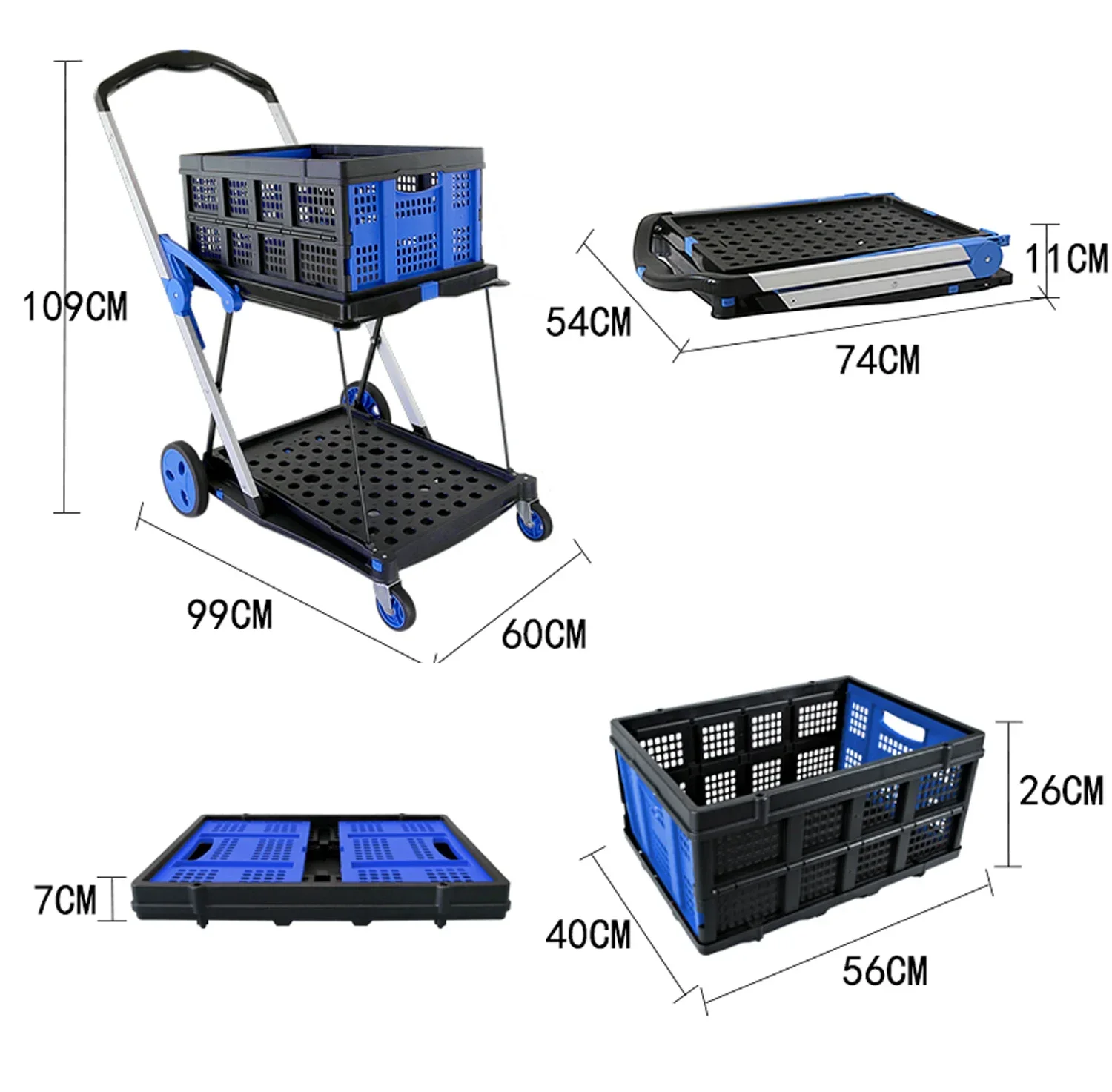 FW-99G with 2 basket New double level foldable shopping cart Aluminum Trolley for family, garden, business, and industrial
FW-99G with 2 basket New double level foldable shopping cart Aluminum Trolley for family, garden, business, and industrial