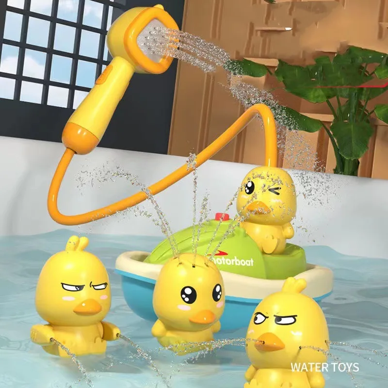 Baby Electric Yellow Duck Spray Water Bath Toys Baby Shower Water Toys Newborn Baby Water Spray Toys Boys and Girls Gifts
Baby Electric Yellow Duck Spray Water Bath Toys Baby Shower Water Toys Newborn Baby Water Spray Toys Boys and Girls Gifts