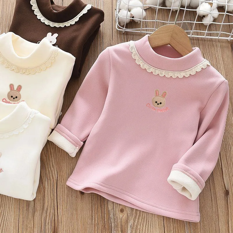 1pcs Autumn Winter Children Fleece T-Shirts Rabbit Embroidery Velvet Warm Top Kids Long Sleeve Base Sweatshirt Girls Clothes
1pcs Autumn Winter Children Fleece T-Shirts Rabbit Embroidery Velvet Warm Top Kids Long Sleeve Base Sweatshirt Girls Clothes