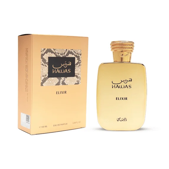Hawas Elixir Rasasi 100ml – Woody Aromatic Men's Perfume with Grapefruit, Cardamom and Amber
Hawas Elixir Rasasi 100ml – Woody Aromatic Men's Perfume with Grapefruit, Cardamom and Amber