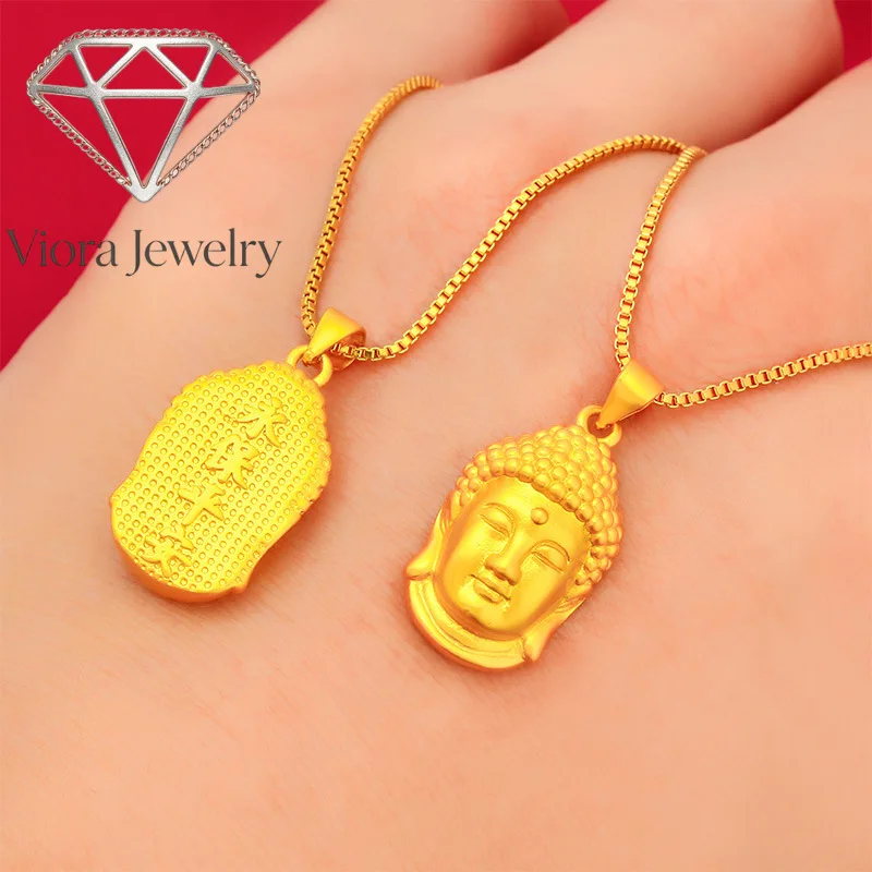 Viora Jewelry Unisex 24K Gold (AU999) Buddha Head Pendant | Antiqued ancient finish, hammered halo with leather option
Viora Jewelry Unisex 24K Gold (AU999) Buddha Head Pendant | Antiqued ancient finish, hammered halo with leather option