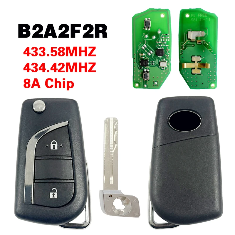 CN007344 Only PCB OEM 2 Buttons Smart Remote Key 8A Chip 433.58/434.42MHz FCC B2A2F2R Keyless Go For Toyota RAV4 2019+
CN007344 Only PCB OEM 2 Buttons Smart Remote Key 8A Chip 433.58/434.42MHz FCC B2A2F2R Keyless Go For Toyota RAV4 2019+