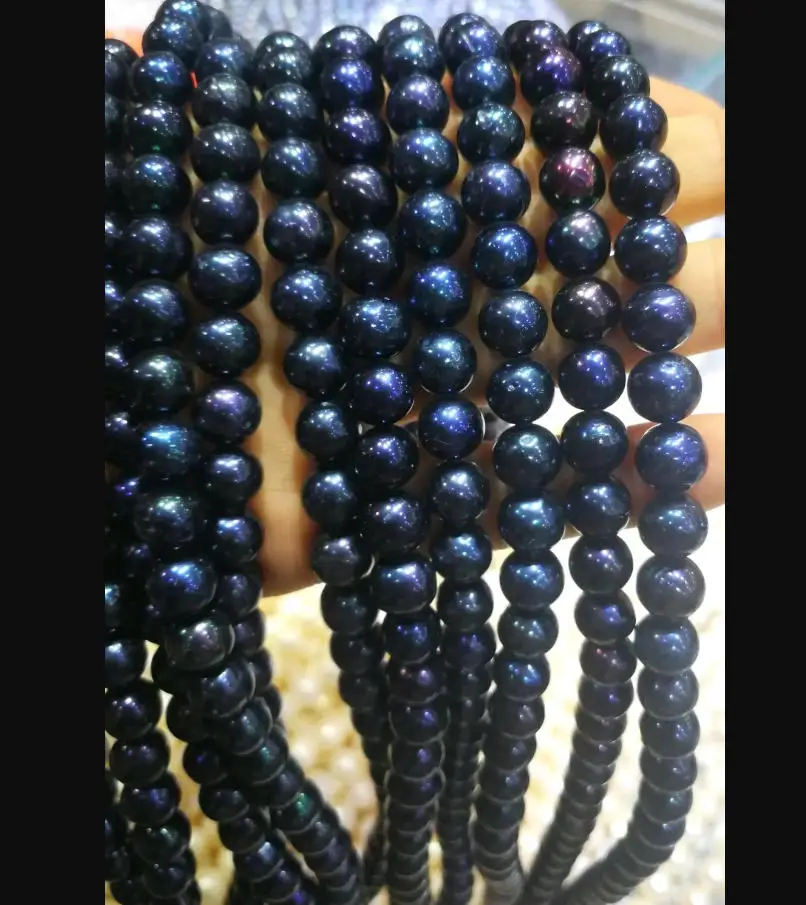 8mm Natural Freshwater Pearl Nearly Round Black Loose Pearls Bead For Jewelry Making DIY Bracelet Necklace Accessories
8mm Natural Freshwater Pearl Nearly Round Black Loose Pearls Bead For Jewelry Making DIY Bracelet Necklace Accessories