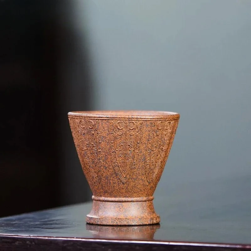 170ml Yixing Purple Clay High Foot Teacup Aesthetic Tea Bowl Sample Tea Cup Tea-tasting Personal Cup Chazhan Master Cups Teaset
170ml Yixing Purple Clay High Foot Teacup Aesthetic Tea Bowl Sample Tea Cup Tea-tasting Personal Cup Chazhan Master Cups Teaset