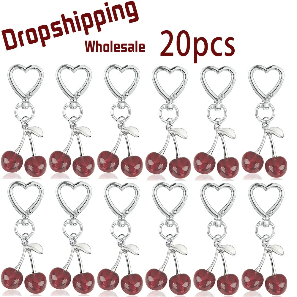 20PCS 4Styles Cherry Keychain - Cute Acrylic Bag Charm & Car Decor, Adorable Gift for Women Girls Birthday Valentine Accessories
20PCS 4Styles Cherry Keychain - Cute Acrylic Bag Charm & Car Decor, Adorable Gift for Women Girls Birthday Valentine Accessories