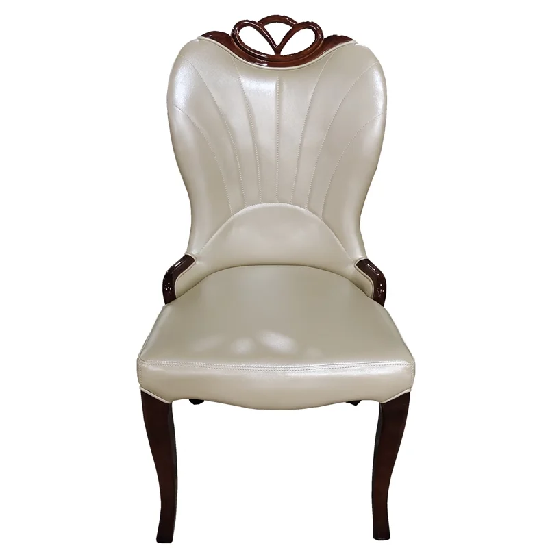 Factory Wholesale European Xiaomei Carved Solid Wood Chair Soft Bag Backrest Dining Chair Home Hotel Box Restaurant Chair Leathe
Factory Wholesale European Xiaomei Carved Solid Wood Chair Soft Bag Backrest Dining Chair Home Hotel Box Restaurant Chair Leathe