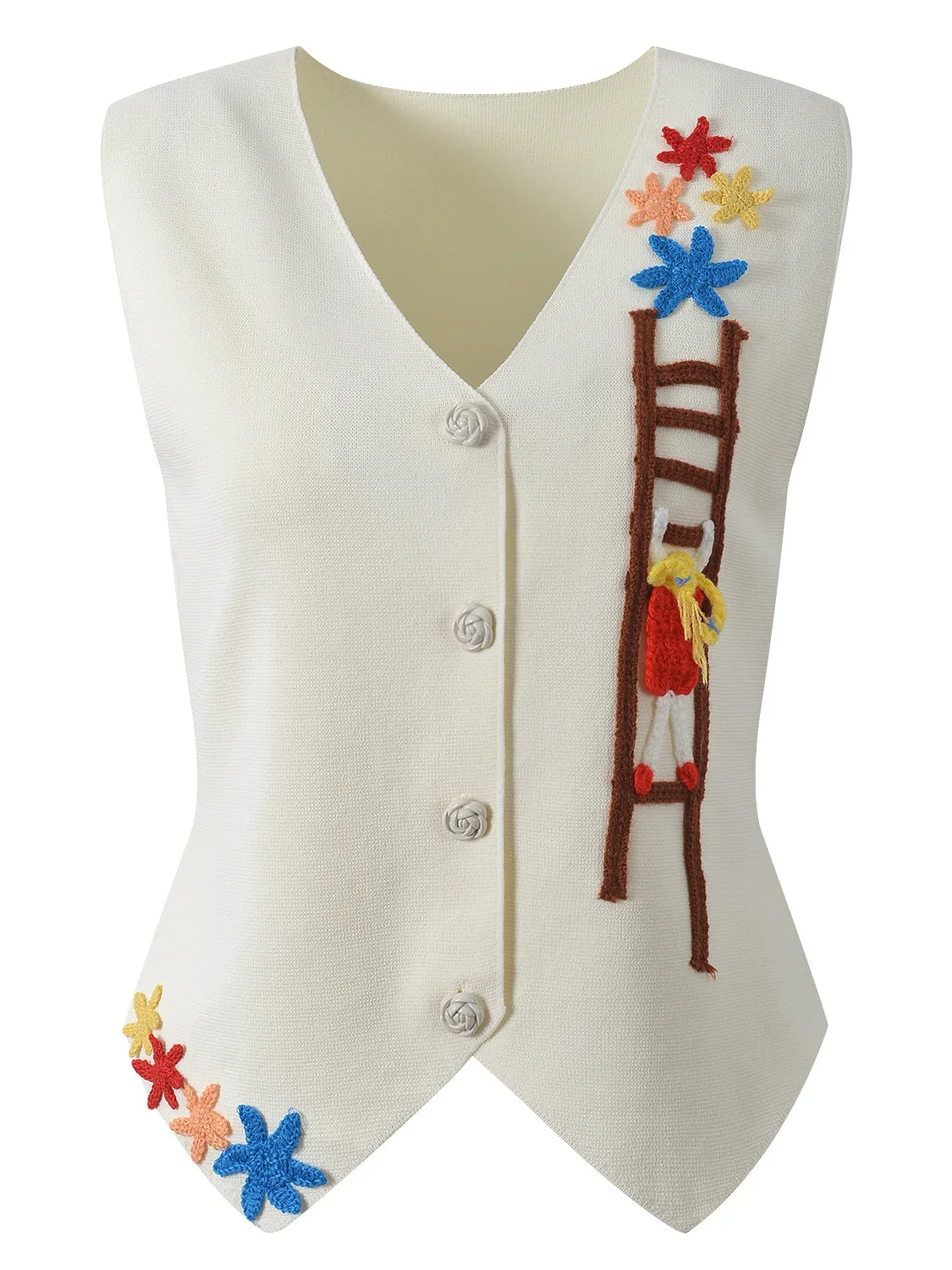 Осень 2023, новый дизайн, украшение в виде звезды, вязаный жилет, топ для девочек, лестница для восхождения, универсальный, обычный, тонкий
Осень 2023, новый дизайн, украшение в виде звезды, вязаный жилет, топ для девочек, лестница для восхождения, универсальный, обычный, тонкий