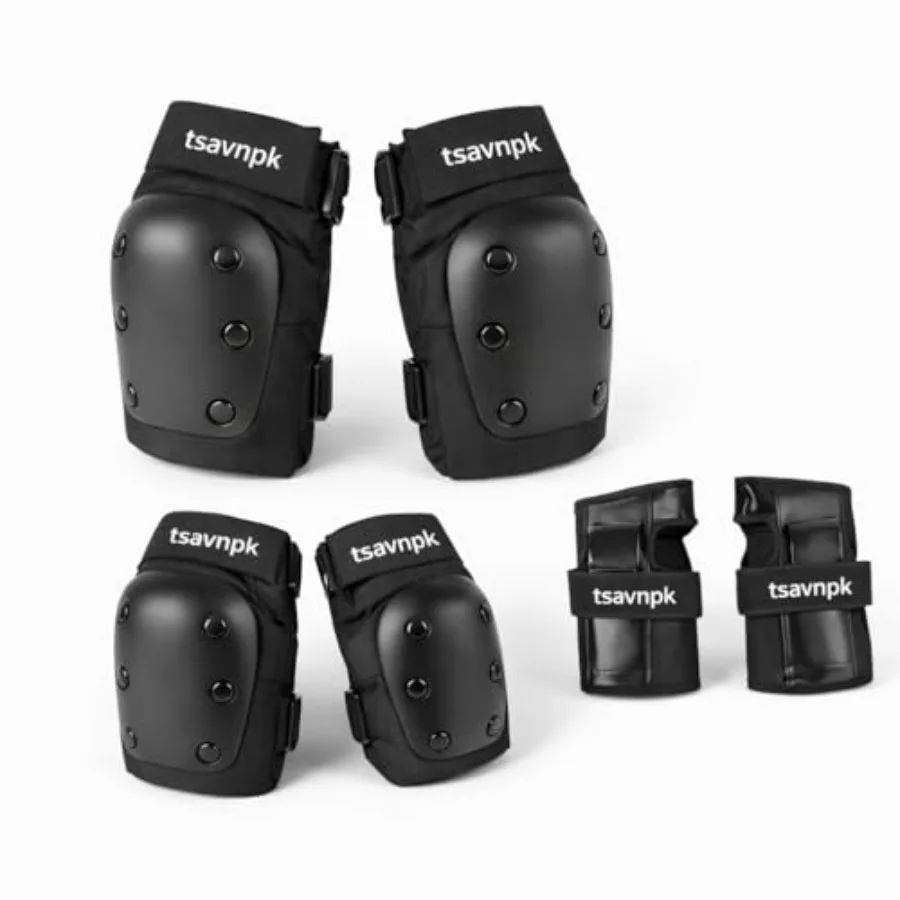 Adult Knee and Elbow Pads Set with Wrist Guards Skateboarding Protective Gear for Adults, Adjustable Protective Pads for Roller
Adult Knee and Elbow Pads Set with Wrist Guards Skateboarding Protective Gear for Adults, Adjustable Protective Pads for Roller