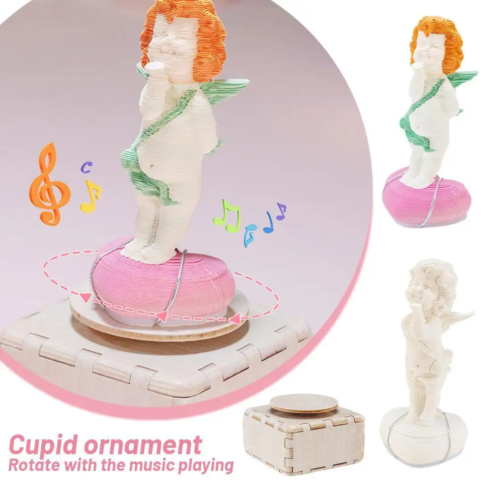 3D Cupid rotating music box Valentine's Day Christmas gift DIY Cupid ornaments for Office Home Gifts Ornaments
3D Cupid rotating music box Valentine's Day Christmas gift DIY Cupid ornaments for Office Home Gifts Ornaments