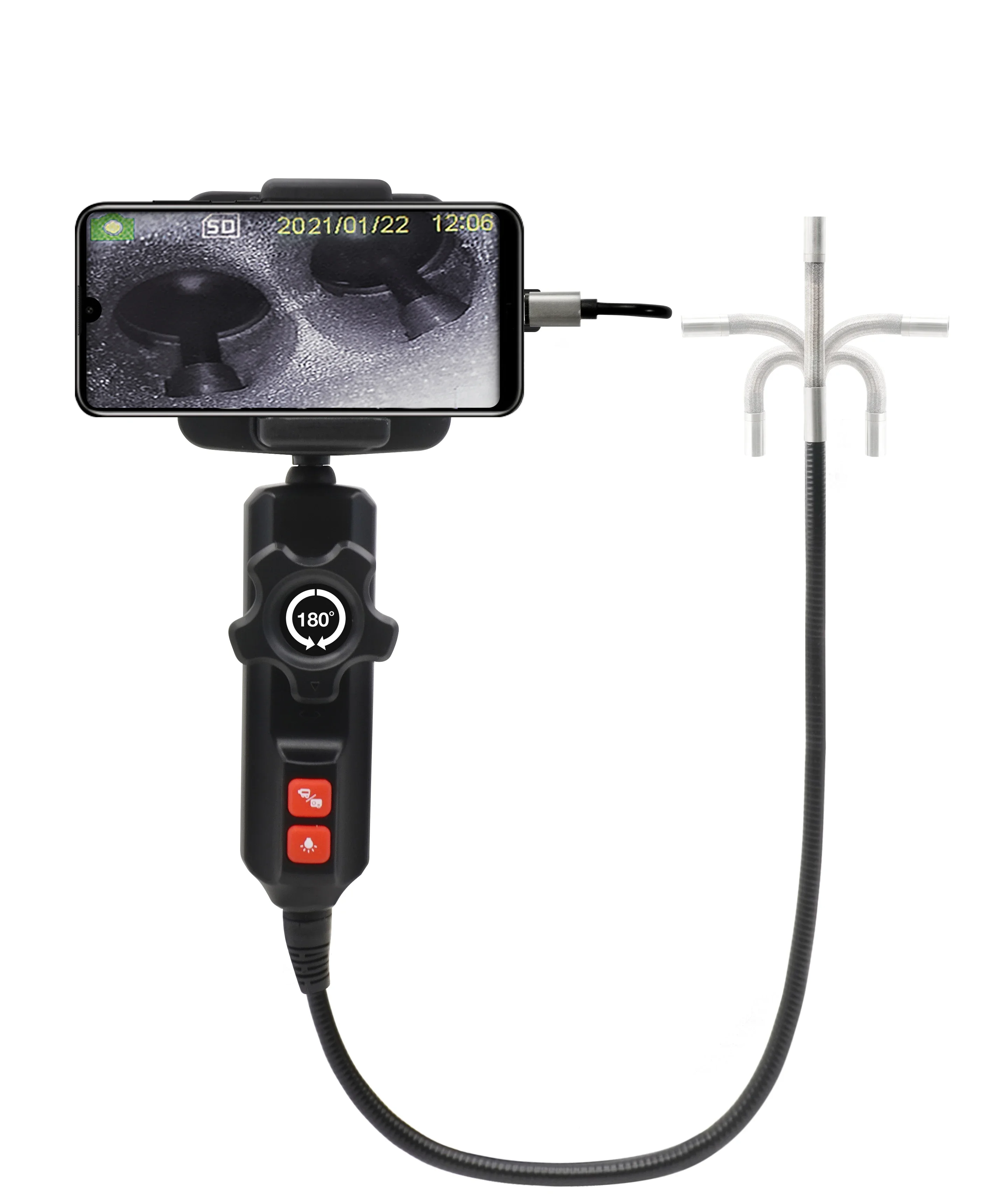 Articulating Borescope Smart Motor Car Repair Tools Technical Endoscope Flexible Snake
Articulating Borescope Smart Motor Car Repair Tools Technical Endoscope Flexible Snake