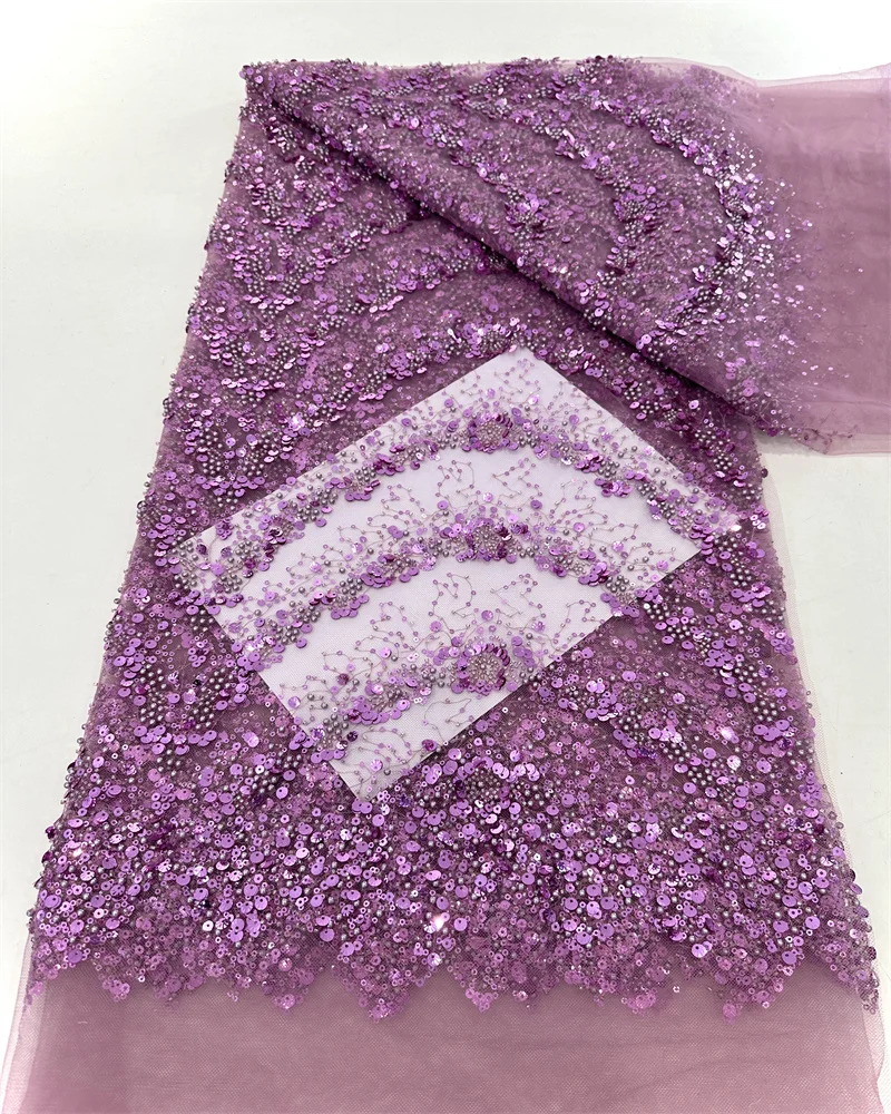 African High Quality Nigerian Sequins Beads Lace Hot Sale Bride Wedding French Tulle Fabric For Party Wedding Sew Dress
African High Quality Nigerian Sequins Beads Lace Hot Sale Bride Wedding French Tulle Fabric For Party Wedding Sew Dress