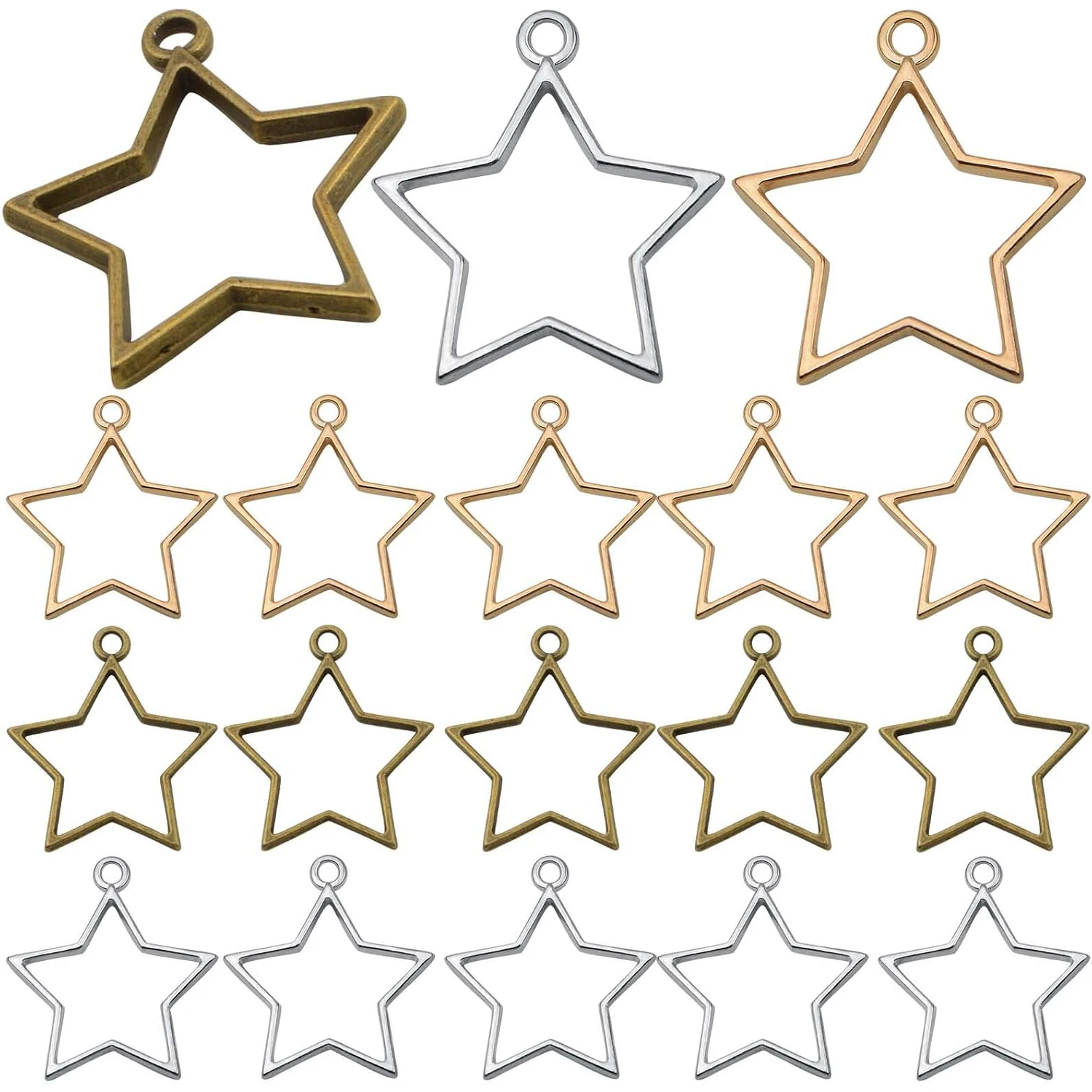 30 шт. металлических заготовок для подвесок с открытым основанием, геометрические рамки, полые шармы, пентаграммы, звездообразные основания для подвесок для изделий из смолы
30 шт. металлических заготовок для подвесок с открытым основанием, геометрические рамки, полые шармы, пентаграммы, звездообразные основания для подвесок для изделий из смолы