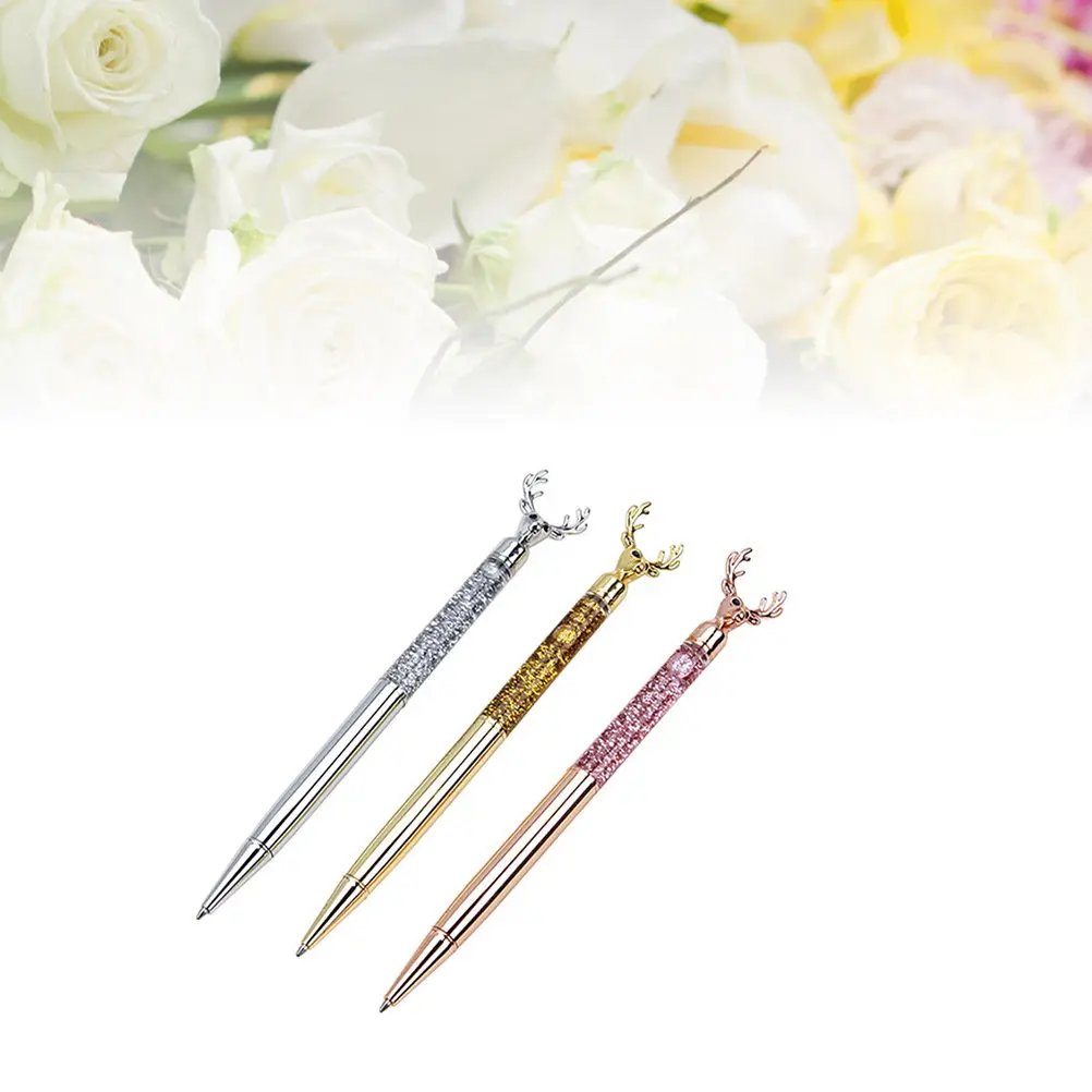 3Pcs Reindeer Shape Metal Ballpoint Pens Wear-Resistant Smooth Writing Pens Perfect Gifts for Students Office Study Promotional
3Pcs Reindeer Shape Metal Ballpoint Pens Wear-Resistant Smooth Writing Pens Perfect Gifts for Students Office Study Promotional