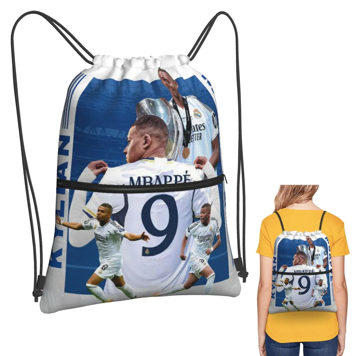 Football KM Mbappe Soccer Backpacks Portable Drawstring Bundle Pocket Sports Bag Book Bags for Travel Students
Football KM Mbappe Soccer Backpacks Portable Drawstring Bundle Pocket Sports Bag Book Bags for Travel Students