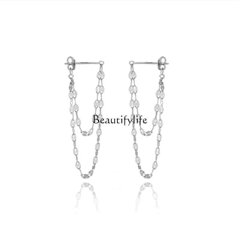 Temperament style 18k earrings with tassel silver needles, high-end red retro festive earrings
Temperament style 18k earrings with tassel silver needles, high-end red retro festive earrings