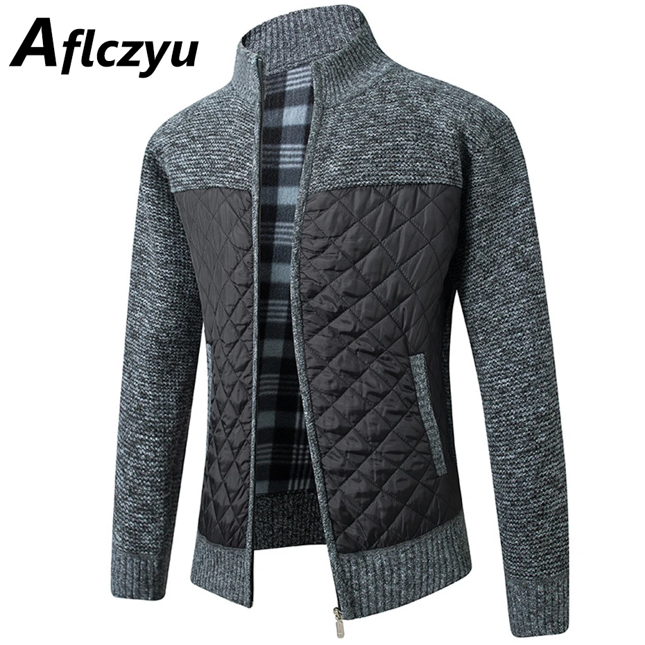 Knitted Jacket Men Spring Autumn Patchwork Jacket Coat Fashion Casual Knitted Coats Male Outerwear
Knitted Jacket Men Spring Autumn Patchwork Jacket Coat Fashion Casual Knitted Coats Male Outerwear