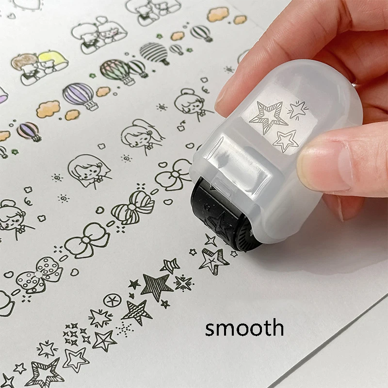 1PC Cartoon Pattern Lace Band Children's Rolling Flower Seal Creative Seal Graffiti Handbook DIY Roller Lace Decoration Band
1PC Cartoon Pattern Lace Band Children's Rolling Flower Seal Creative Seal Graffiti Handbook DIY Roller Lace Decoration Band