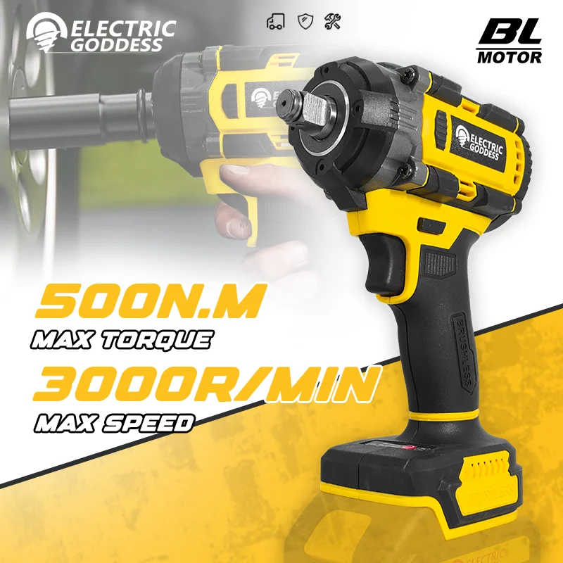 Электрическая богиня 500 Нм, бесщеточный двигатель с крутящим моментом, электрический ударный гайковерт, беспроводное украшение, команда, электроинструмент для батареи Dewalt 20 В
Электрическая богиня 500 Нм, бесщеточный двигатель с крутящим моментом, электрический ударный гайковерт, беспроводное украшение, команда, электроинструмент для батареи Dewalt 20 В