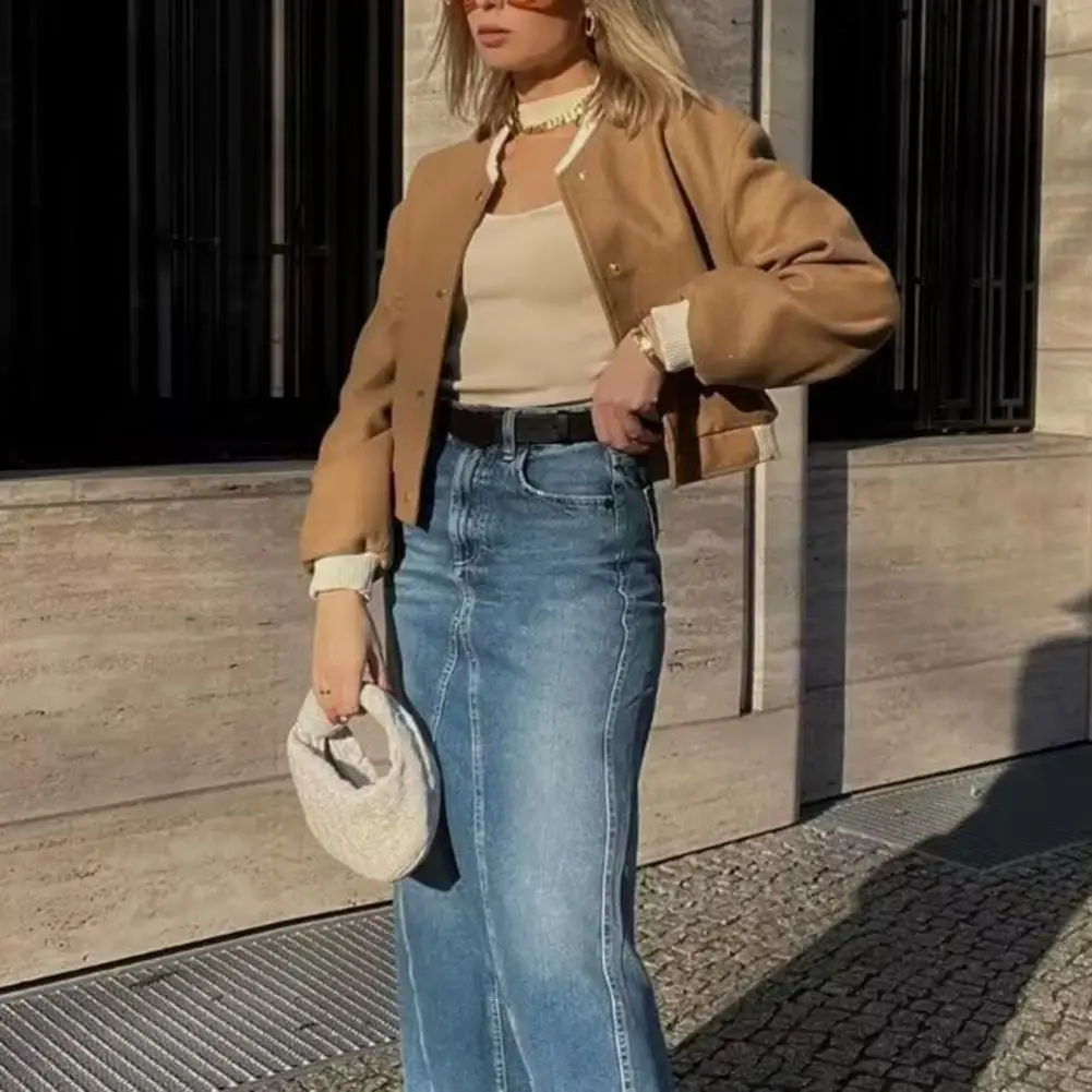 2033 Casual Jacket Women Long Sleeve Coat Stand Collar Jackets Single breasted Pockets Soft Warm Lady Jacket Outerwear
2033 Casual Jacket Women Long Sleeve Coat Stand Collar Jackets Single breasted Pockets Soft Warm Lady Jacket Outerwear