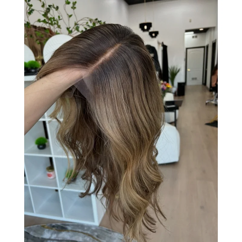 Dark Roots Brown Wig Pre Plucked Glueless Body wave Wig Natural Looking Lace Front Synthetic Wigs For Women
Dark Roots Brown Wig Pre Plucked Glueless Body wave Wig Natural Looking Lace Front Synthetic Wigs For Women