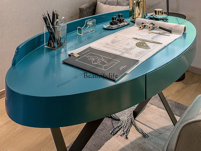 yj4 Household oval simple modern solid wood light luxury small apartment with drawer desk combination
yj4 Household oval simple modern solid wood light luxury small apartment with drawer desk combination